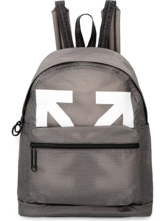 Off-White Logo Detail Pvc Backpack