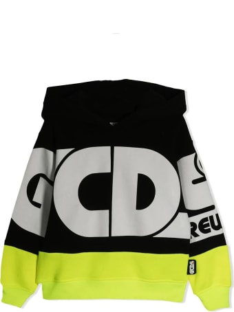 GCDS Black Cotton Hoodie