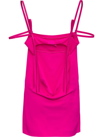 Dsquared2 Crepe Dress With Thin Straps
