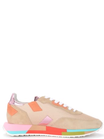 GHOUD Beige Suede And Mesh Rush Sneaker