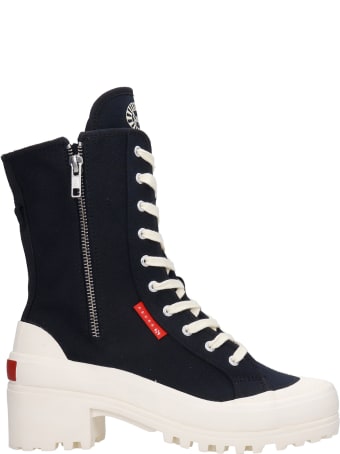 Superga Sneakers In Black Canvas