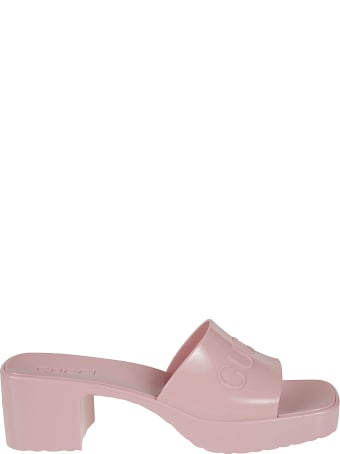 Gucci Block Heel Slide-on Sandals