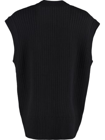 Mother Of Pearl Casey Ribbed Sleeveless Cardigan