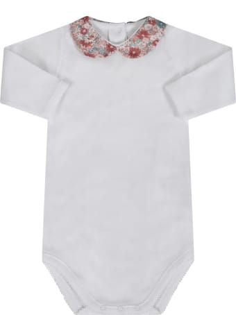 Bonpoint White Body For Babygirl With Flowers