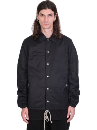 DRKSHDW Snapfront Jkt Casual Jacket In Black Cotton