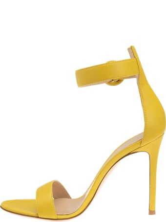 Gianvito Rossi Portofino 105 Yellow Sandal