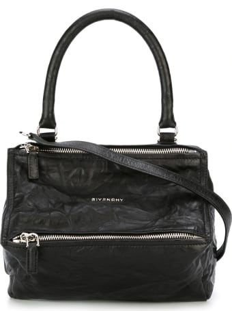 Givenchy Small Pandora Bag In Aged Black Leather