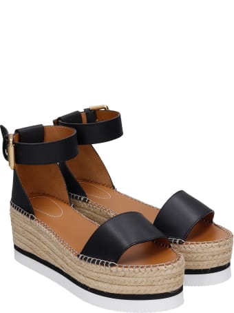 See by Chloé Glyn Espadrilles In Black Leather