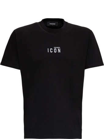 Dsquared2 Icon T-shirt In Black Jersey