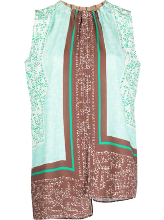 Alysi Sleeveless Asymmetrical Blouse