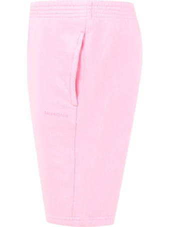 Balenciaga Pink Short For Girl With Logo