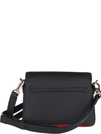 Paul Smith Black Leather Mini Concertina Crossbody Bag
