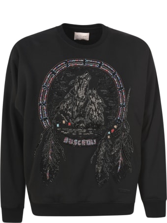 Buscemi Embroidered Crewneck Sweater