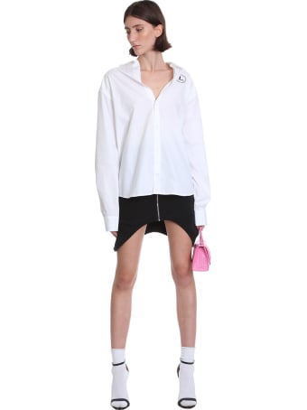 Lourdes Skirt In Black Cotton And Nylon