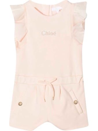 Chloé Pink Romper Chloé Kids