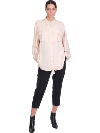 Maison Flaneur Shirt In Beige Viscose