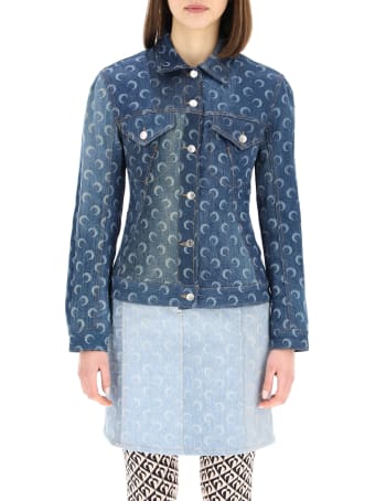 Marine Serre Moon Print Denim Jacket