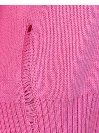 Golden Goose Woman Delilah Pink Sweater With Front Print