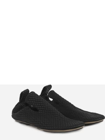 Bottega Veneta Black Slippers Made Of Lambskin