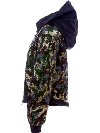 Mr & Mrs Italy Audrey Tritto Capsule Woman Bomber With Paillettes