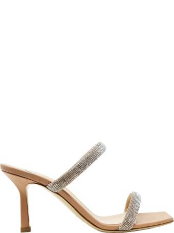 Ninalilou Nude Leather Sandals