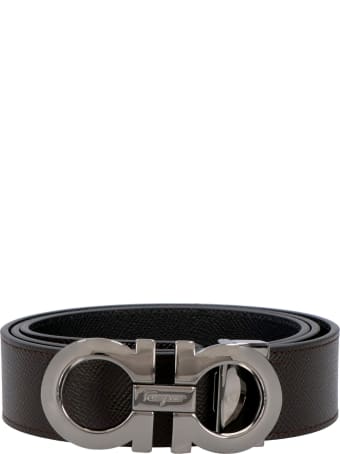 Salvatore Ferragamo Gancini Reversible Leather Belt