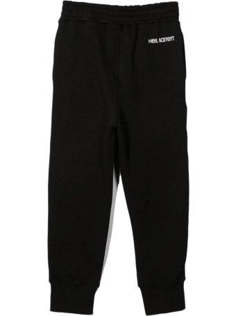 Neil Barrett Black Cotton Track Pants