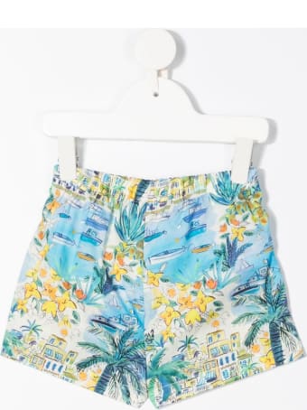 Il Gufo Floral Jersey Shorts