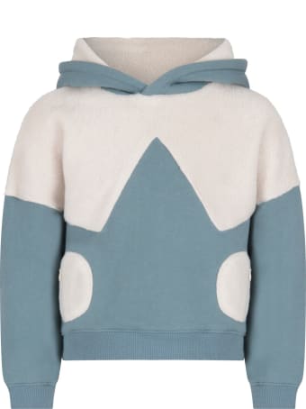 Owa Yurika Light Blue ''hiyori'' Sweatshirt For Boy