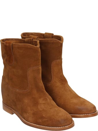 Julie Dee Ankle Boots In Leather Color Suede
