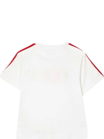 Fendi White T-shirt With Multicolor Applications