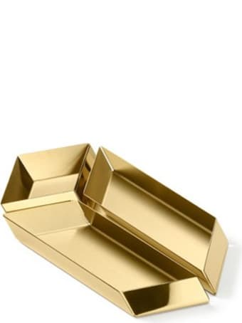 Ghidini 1961 Axonometry - Small Paralelepiped Polished Brass