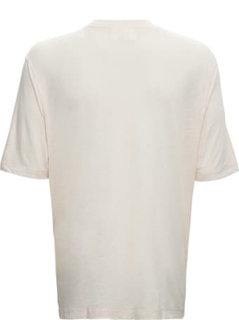Ami Alexandre Mattiussi Cream Cotton Blend T-shirt
