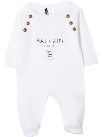 Balmain White Baby Suit