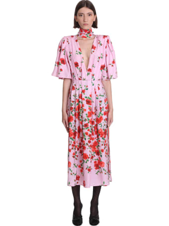 Magda Butrym Dress In Rose-pink Silk