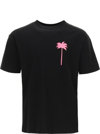 Palm Angels Neon Palm Tree Print T-shirt