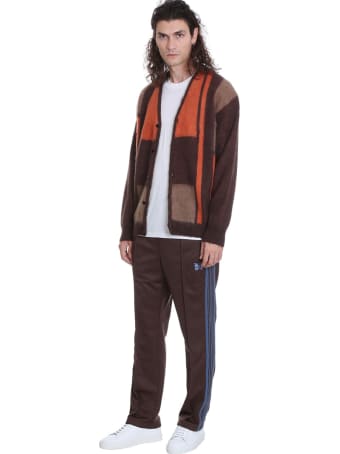 Needles Cardigan In Brown Wool