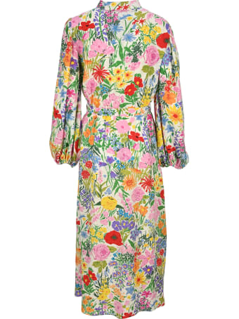 Gucci Ken Scott Print Silk Dress