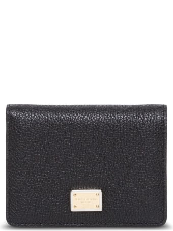 Dolce & Gabbana Sicily Wallet In Black Grained Leather