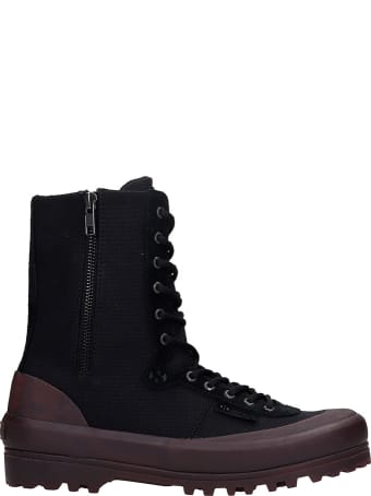 Superga Cotseu Sneakers In Black Canvas