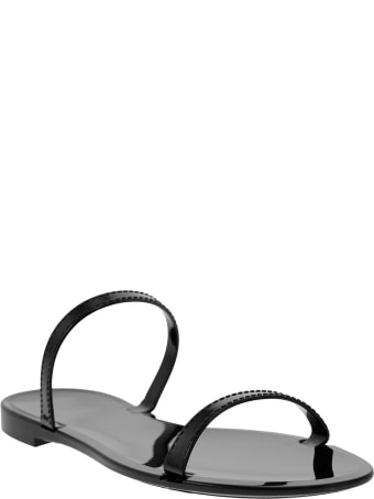 Stuart Weitzman Sawyer Slide Black