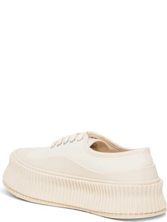 Jil Sander Cotton Canvas Sneakers
