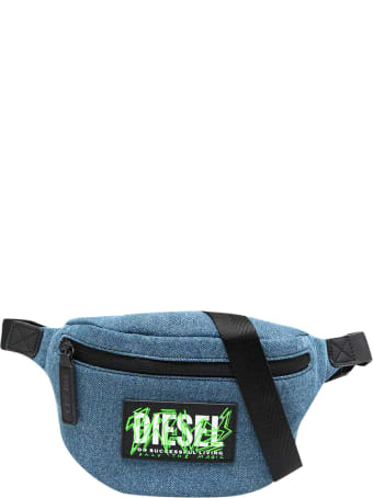 Diesel Blue Denim Belt Bag
