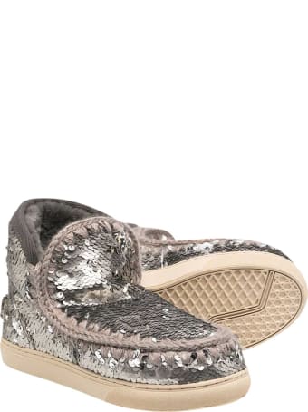 Mou Silver Teen Eskimo Boots