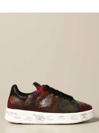 Premiata Sneakers Belle Premiata Sneakers In Denim And Wool