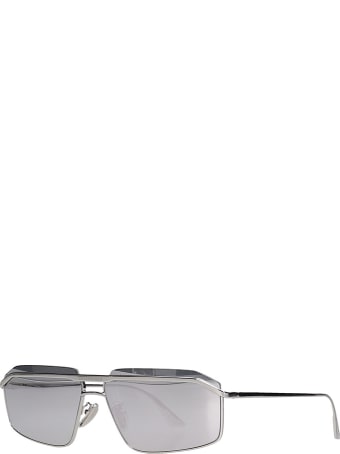 Balenciaga Sunglasses In Silver Metal Alloy