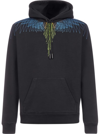 Marcelo Burlon Bezier Wings Cotton Hoodie