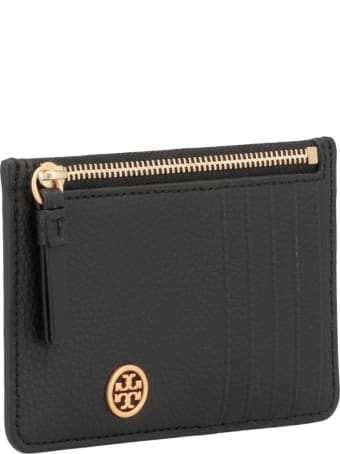 Tory Burch Pebbled Leather Card Holder