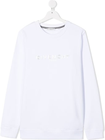 Givenchy White Jersey Sweatshirt With Logo