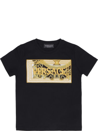 Young Versace Cotton Crew-neck T-shirt